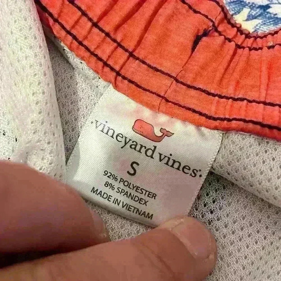 Vineyard Vines Men’s Swim Trunks Size Small NWOT Stripe Board Shorts 6.5” Inseam - Picture 4 of 7